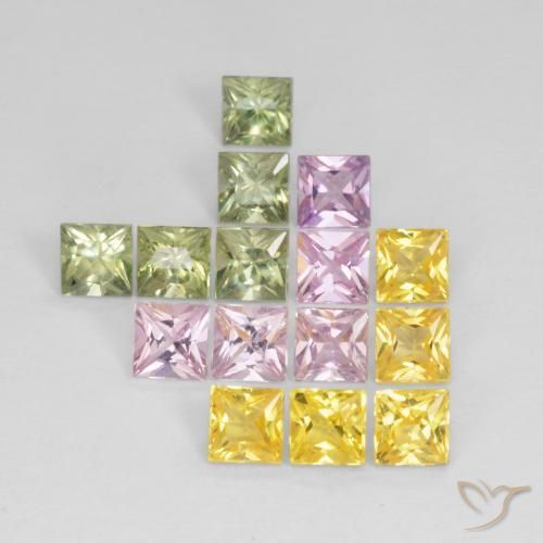 Shop natural 3.35ct マルチカラー サファイア gems, 四角形, from タンザニア at GemSelect. In stock, global shipping!