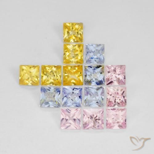 Shop natural 2.62ct マルチカラー サファイア gems, 四角形, from タンザニア at GemSelect. In stock, global shipping!