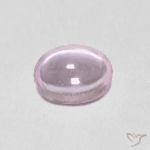 0.51ct 天然 非常に薄いピンクのトーン サファイア, 楕円形, 透明