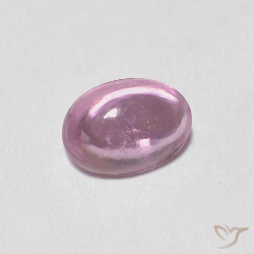 0.49ct 天然 非常に薄いピンク サファイア, 楕円形, 透明