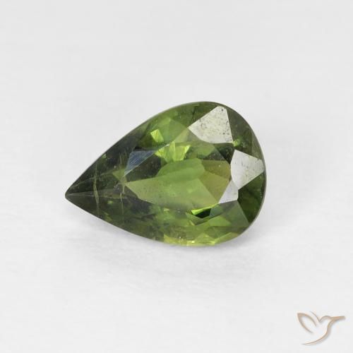 0.97ct 天然 Medium Light Green サファイア, 洋梨の形, VS