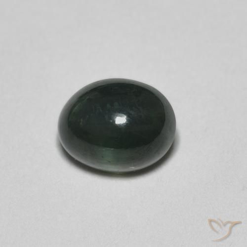 0.67ct 天然 グリーン サファイア, 楕円形, 半透明