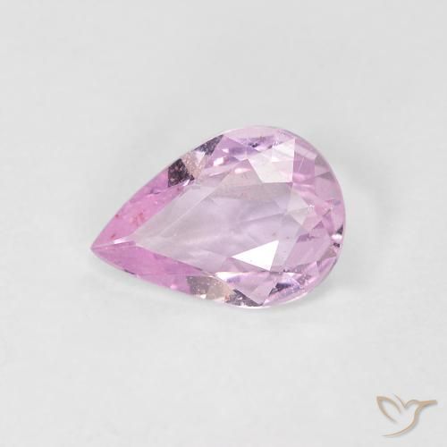 0.52ct 天然 ミディアムパープル サファイア, 洋梨の形, VVS-VS