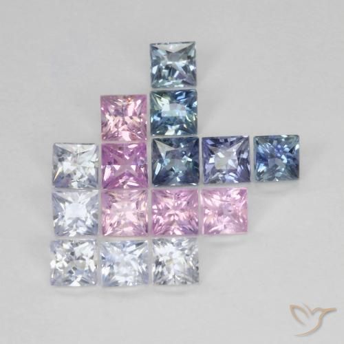 Shop natural 1.47ct マルチカラー サファイア gems, 四角形, from タンザニア at GemSelect. In stock, global shipping!