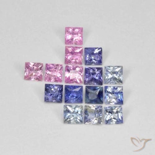 Shop natural 1.40ct マルチカラー サファイア gems, 四角形, from タンザニア at GemSelect. In stock, global shipping!