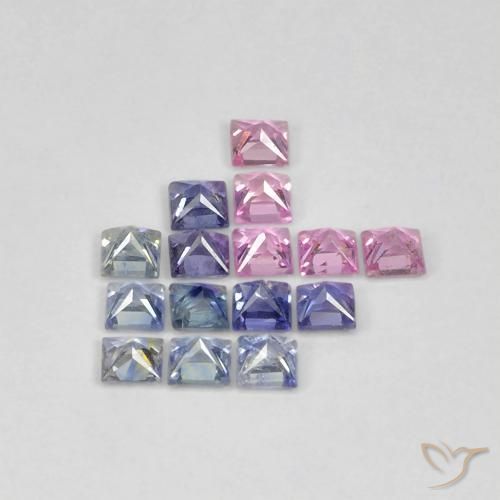 Shop natural 1.40ct マルチカラー サファイア gems, 四角形, from タンザニア at GemSelect. In stock, global shipping!