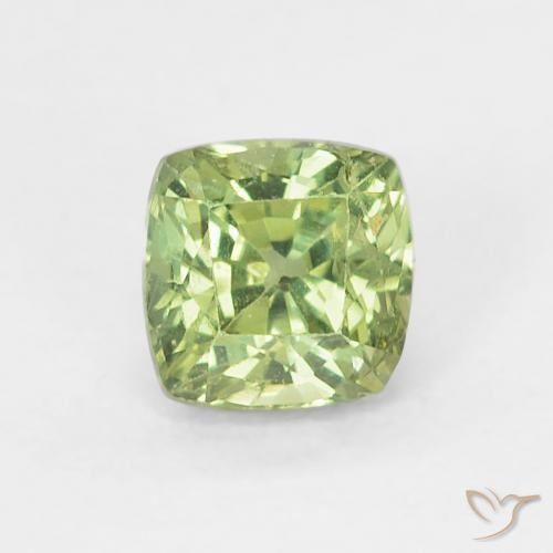 0.54ct 天然 ライトグリーン サファイア, クッション, VS-SI