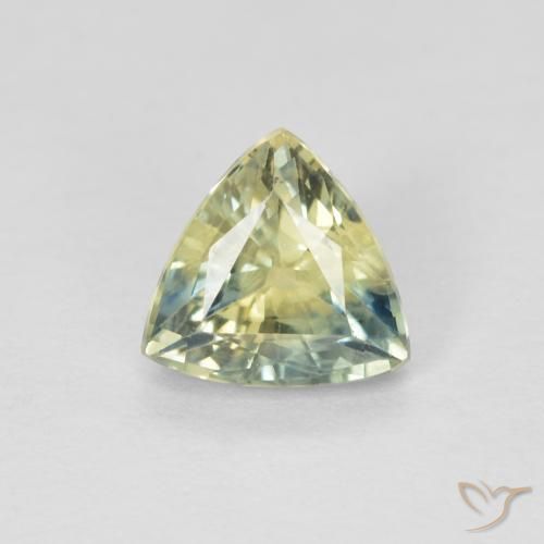 0.92ct 天然 マルチカラー サファイア, トリリオン, VS