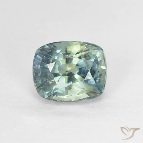 1.27ct 天然 マルチカラー サファイア, クッション, VVS-VS