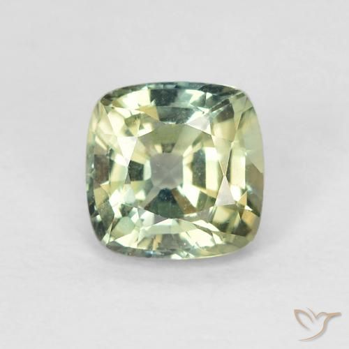0.90ct 天然 マルチカラー サファイア, クッション, VVS-VS