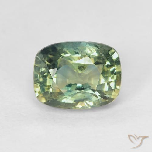 1.30ct 天然 マルチカラー サファイア, クッション, VVS-VS
