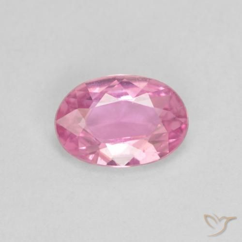 0.45ct 天然 ピンク サファイア, 楕円形, VVS