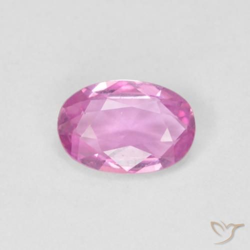 0.47ct 天然 パープルピンク サファイア, 楕円形, VVS