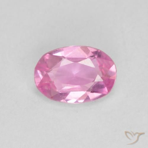 0.48ct 天然 ホットピンク サファイア, 楕円形, VVS