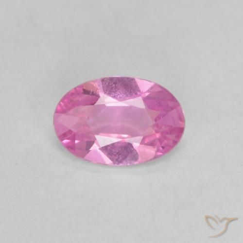 0.38ct 天然 明るいピンクがかった紫 サファイア, 楕円形, VVS-VS