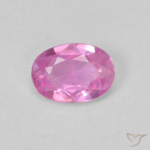 0.47ct 天然 明るいピンクがかった紫 サファイア, 楕円形, VVS-VS