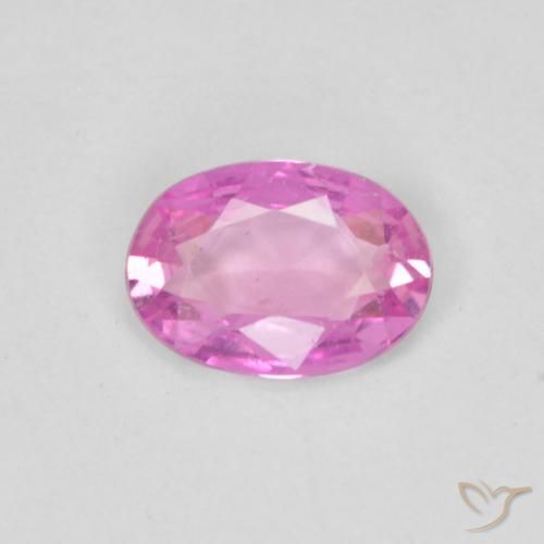 0.39ct 天然 パープルピンク サファイア, 楕円形, VVS-VS