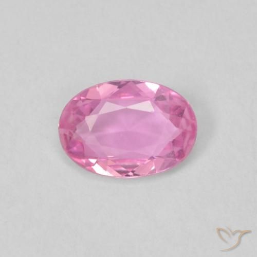 0.40ct 天然 ミディアムピンク サファイア, 楕円形, VVS