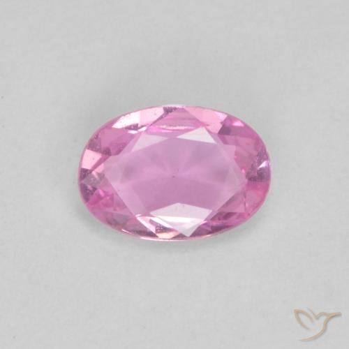 0.46ct 天然 ミディアムピンク サファイア, 楕円形, VVS
