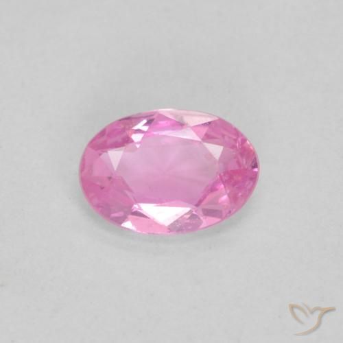 0.38ct 天然 ロイヤルパープルピンク サファイア, 楕円形, VVS