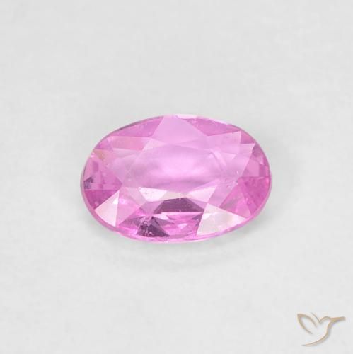 0.40ct 天然 パープルピンク サファイア, 楕円形, VVS