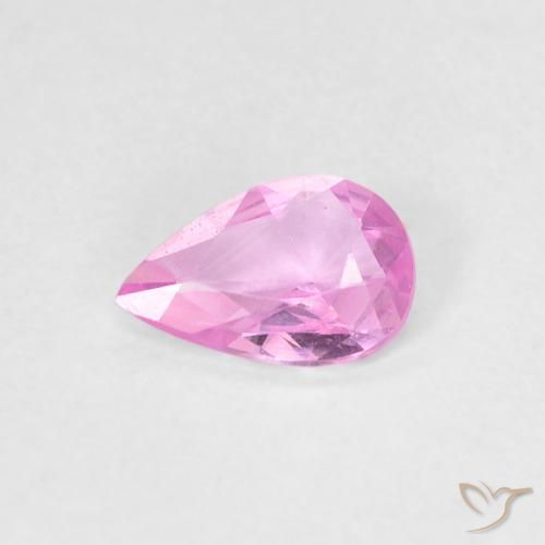 0.29ct 天然 パープルピンク サファイア, 洋梨の形, VVS