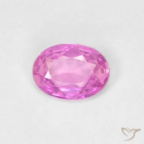 0.37ct 天然 明るいピンクがかった紫 サファイア, 楕円形, VVS