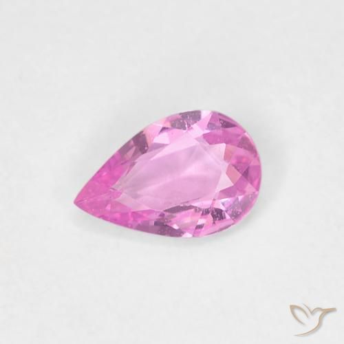 0.35ct 天然 濃い紫 サファイア, 洋梨の形, VVS