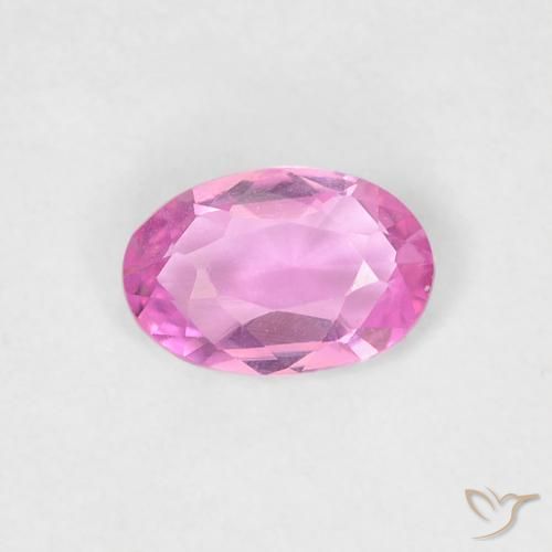 0.39ct 天然 明るいピンクがかった紫 サファイア, 楕円形, VVS