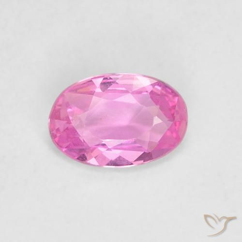 0.44ct 天然 パープルピンク サファイア, 楕円形, VVS