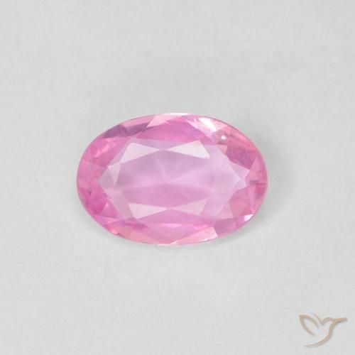 0.37ct 天然 ピンク サファイア, 楕円形, VVS