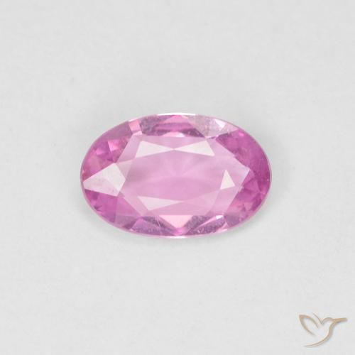 0.38ct 天然 ホットピンク サファイア, 楕円形, VVS