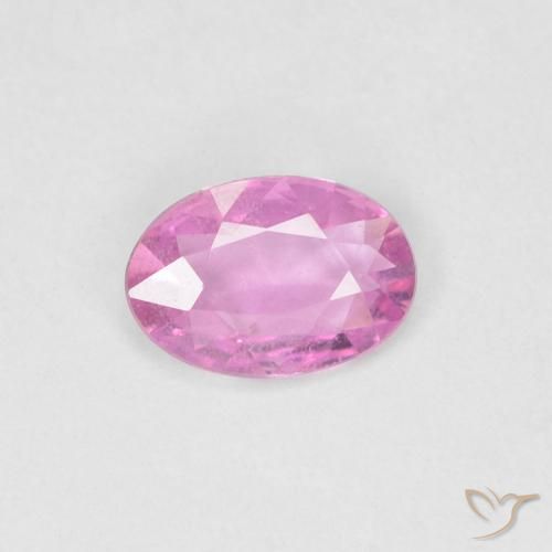 0.34ct 天然 ホットピンク サファイア, 楕円形, VS