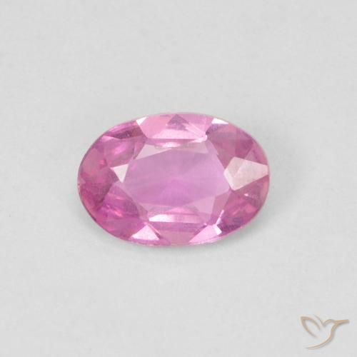 0.48ct 天然 ピンク サファイア, 楕円形, VS