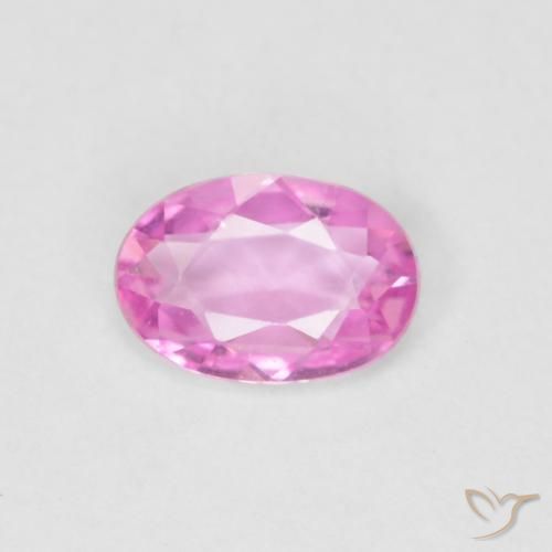 0.38ct 天然 明るいピンクがかった紫 サファイア, 楕円形, VVS