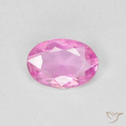 0.39ct 天然 ピンク サファイア, 楕円形, VVS