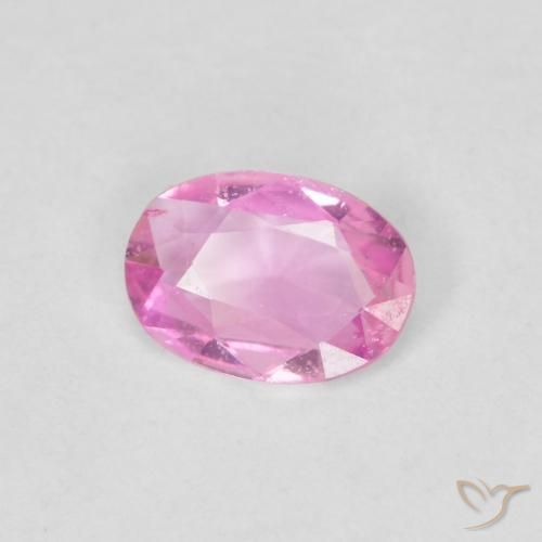 0.33ct 天然 ホットピンク サファイア, 楕円形, VVS
