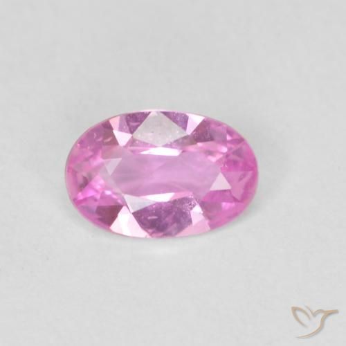 0.40ct 天然 ホットピンク サファイア, 楕円形, VVS