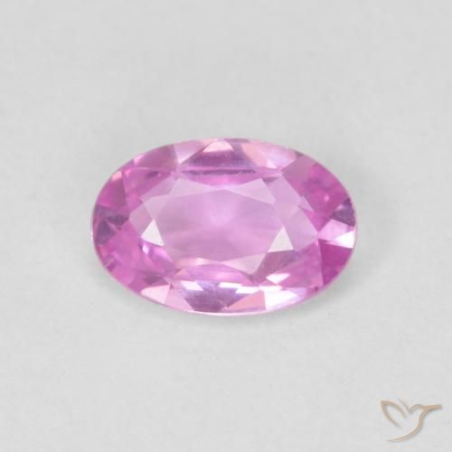 0.51ct 天然 パープルピンク サファイア, 楕円形, VVS