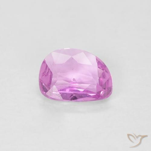 0.40ct 天然 薄いロイヤルパープルピンク サファイア, ファンシー, VS