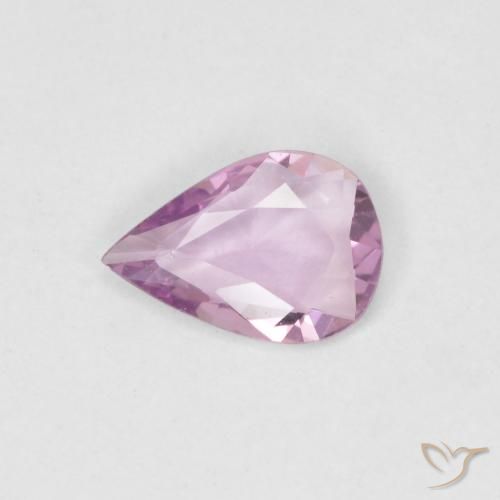 0.36ct 天然 ライトパープル サファイア, 洋梨の形, VVS