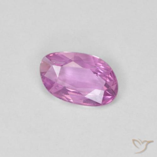 0.49カラットの天然Medium Light-Purpleサファイア、ファンシー、VVS