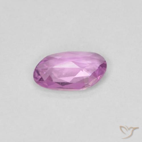 0.49カラットの天然Medium Light-Purpleサファイア、ファンシー、VVS