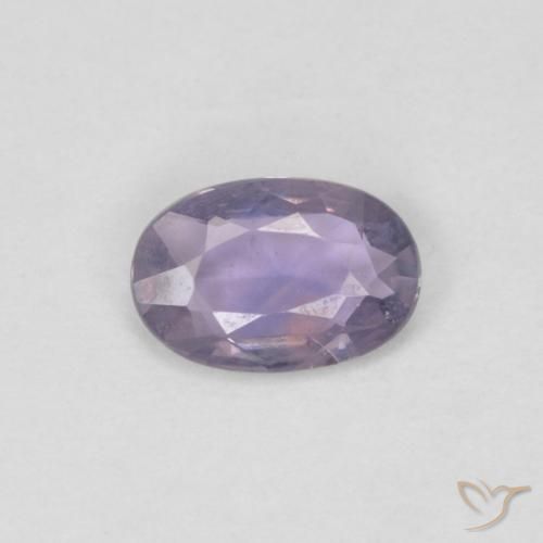 0.46ct 天然 ミディアムバイオレット サファイア, 楕円形, VVS