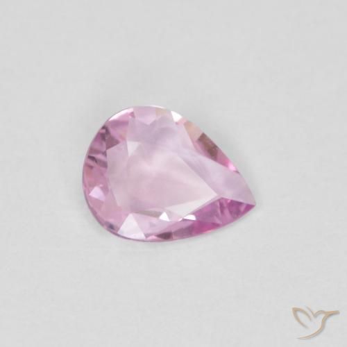 0.30ct 天然 非常に薄いロイヤルパープルピンク サファイア, 洋梨の形, VVS