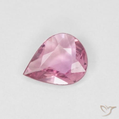 0.40ct 天然 薄いマゼンタ サファイア, 洋梨の形, VVS-VS