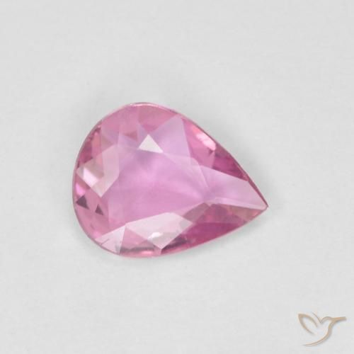 0.39ct 天然 ホットピンク サファイア, 洋梨の形, VVS
