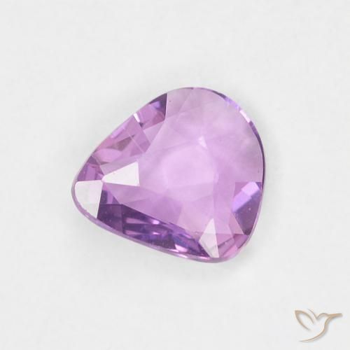 0.46ct 天然 ミディアムピンクがかったパープル サファイア, ファンシー, VVS