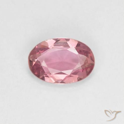0.43ct 天然 バブルガムピンク サファイア, 楕円形, VVS
