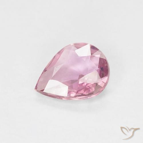 0.45ct 天然 ホットピンク サファイア, 洋梨の形, VVS